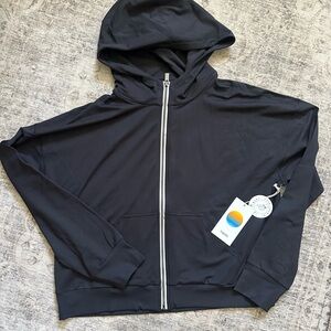 NWT Vuori Black Zip-Up Hoodie
